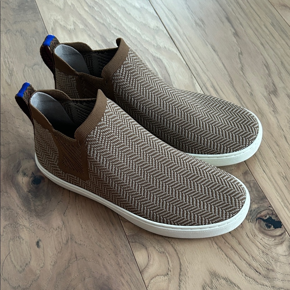 Rothy’s Brown Herringbone Slip-On Sneakers
